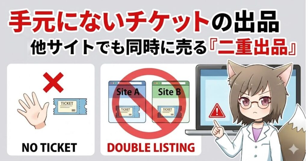 出品禁止物や二重出品