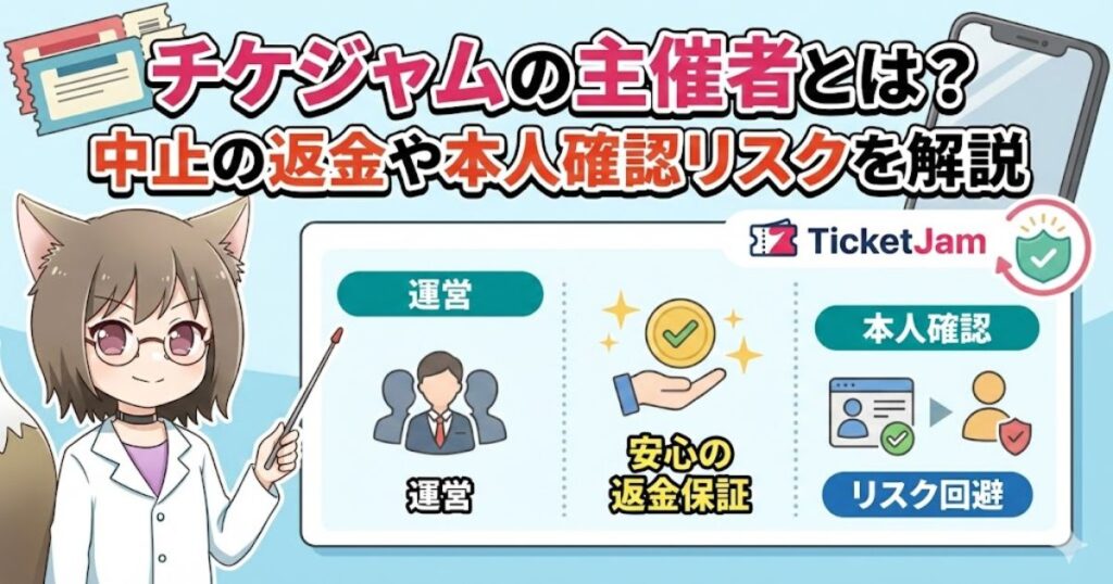 チケジャムの主催者とは？解説している女性